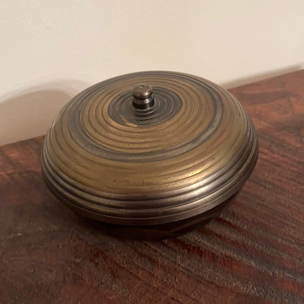 Vintage Mixed Metal Trinket Box